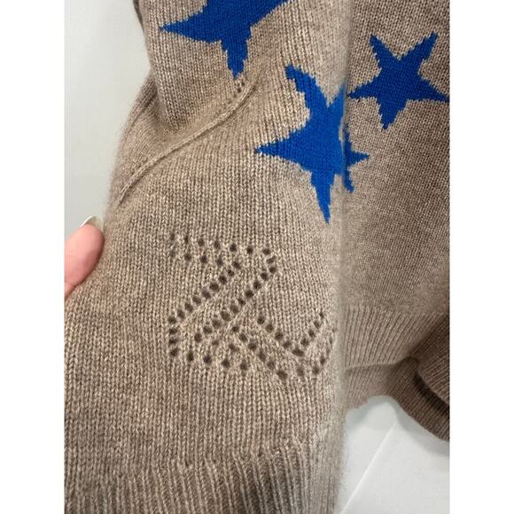 Zadig & Voltaire Markus Cashmere Star Intarsia Pullover Sweater Size S - Picture 7 of 8